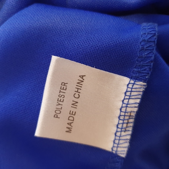 Peppermayo wrap dress gown mid draped Sze 6 cobalt blue strappy wedding cocktail - Picture 9 of 9